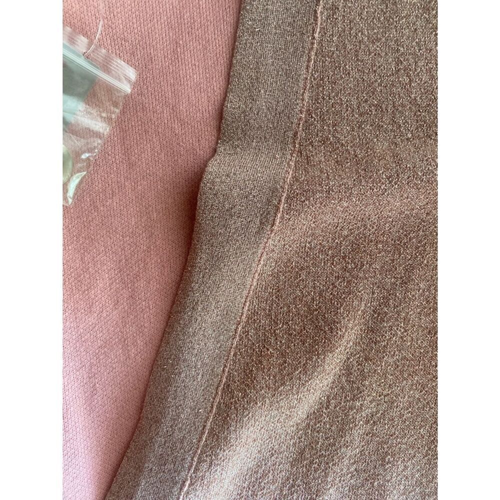 J. Crew Collection Long Cardigan Double Knit Lurex Pink Size Small NWT - Picture 10 of 16